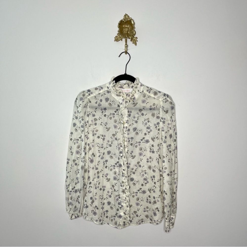 See By Chloé Women's Floral Printed Blouse